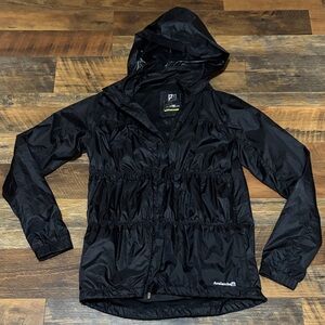 AVALANCHE Women's Full Zip Jacket Weather Shield Running Shell Black Size medium